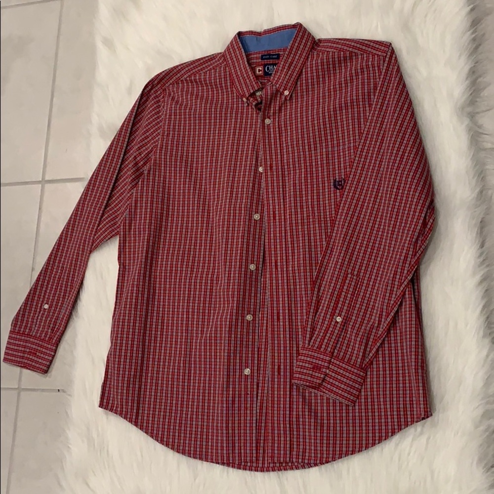 Chaps Long Sleeve XL Red and Blue